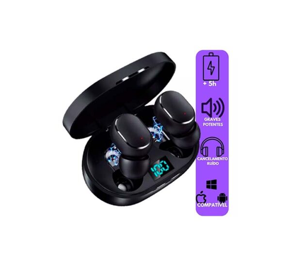 Fone De Ouvido Bluetooth Sem Fio Tws Microfone Todos Celular - Image 2