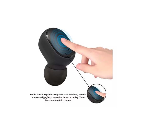 Fone De Ouvido Bluetooth Sem Fio Tws Microfone Todos Celular - Image 3