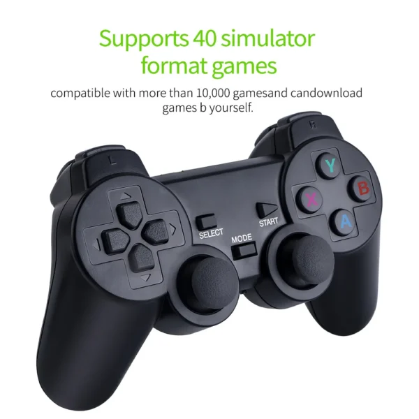 Video Game Stick Lite 4K HD Video Game Console, Duplo Controlador Sem Fio para 10000 Jogos Retros, Presente de Natal do miúdo, 64GB - Image 5